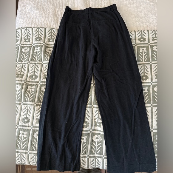 Abercrombie & Fitch Pants - Abercrombie linen trousers in black linen medium